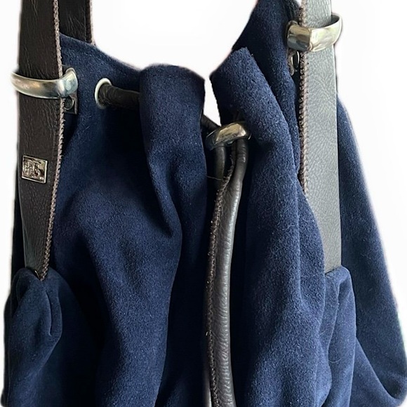 Owen Barry Mathilde Handbag/Backpack in Navy - Picture 1 of 5